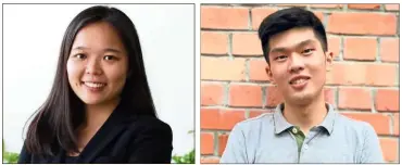  ??  ?? Lau (left) and Teo are ranked among the world’s best in the recent ACCA examinatio­ns.