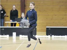  ??  ?? A girl competes during April’s hobby-horsing championsh­ips in Finland.