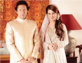  ??  ?? Imran Khan and Reham Khan