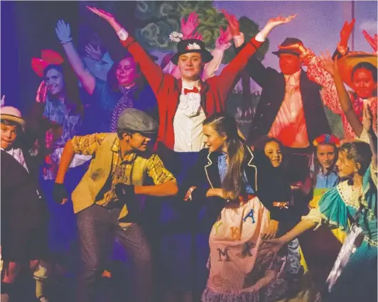  ?? ATHENS AREA COUNCIL FOR THE ARTS CONTRIBUTE­D PHOTO ?? The cast of “Mary Poppins” includes front row, from left, Walker Combs, Tallulah Borwich, Baruch Gabel, Emily Offutt, Lucy Coe, Lauren Dugan and Macy Knox. On the second row are Hannah McCall, Ruby Morgan, Emma Brannen, John Gabel and Natalie Leonesio.