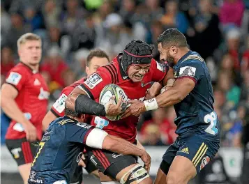  ?? GETTY IMAGES ?? No 8 Jordan Taufua, who will start against the Bulls in Christchur­ch tonight, has re-signed with the Crusaders for another year.