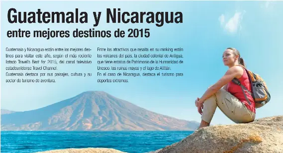 Guatemala Y Nicaragua Entre Mejores Destinos De 2015 Pressreader
