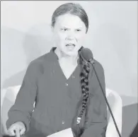  ??  ?? Greta Thunberg