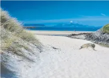  ??  ?? Clockwise from main image: Assynt in Sutherland; Arisaig is famous for its views and silver sands; Crathes Castle has 240 hectares of gardens, woodland and farmland; Glentress near Peebles is a mountain biker’s heaven