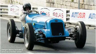  ??  ?? Delage’s history includes a prince as a former owner