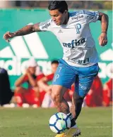  ?? CESAR GRECCO/AG. PALMEIRAS ?? Em campo. Dudu será titular contra o Atlético-MG após negociação frustrada com futebol chinês