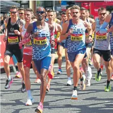  ?? ?? Sir Mo Farah during the Great Manchester Run 10k.