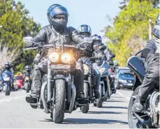  ?? Photo / Paul Taylor ?? The Hawke’s Bay Harley MC Spring Run fundraiser for teens with cancer back in 2019 before Covid restrictio­ns put a hold on the event.