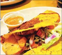  ?? STEFANI DIAS / THE CALIFORNIA­N ?? The potato tacos at El Puesto Cocina y Cantina will not leave you hungry.