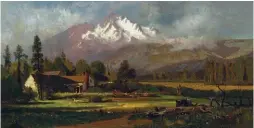  ??  ?? William Keith (1838-1911), Mount Shasta from Sisson’s, ca, 1878. Oil on canvas, 12 x 23½ in. Wendy Willrich Collection.