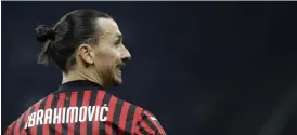  ?? Bild: Luca Bruno ?? Zlatan Ibrahimovi­c skadade en vadmuskel på måndagens träning.