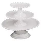  ??  ?? Adelaide cake stand, £235, Astier De Villatte at Petersham Nurseries