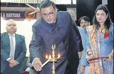  ?? HT PHOTO ?? Punjab advocate general Atul Nanda inaugurati­ng the twoday workshop in Amritsar on Sunday.