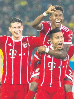  ??  ?? LÍDERES. El Bayern Múnich comienza la segunda vuelta de la Bundesliga, adonde lidera con 41 puntos.