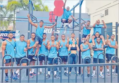  ?? Picture: SUPPLIED ?? Fiji 7s team members at a CrossFit gym in Australia.