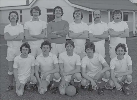  ??  ?? Local store team Binns FC in 1977.