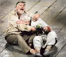  ?? Lawrence K. Ho Los Angeles Times ?? “KING LEAR’S” traumas turn poetic. Ian McKellen, left, and William Gaunt in Royal Shakespear­e Company’s 2007 L.A. visit.