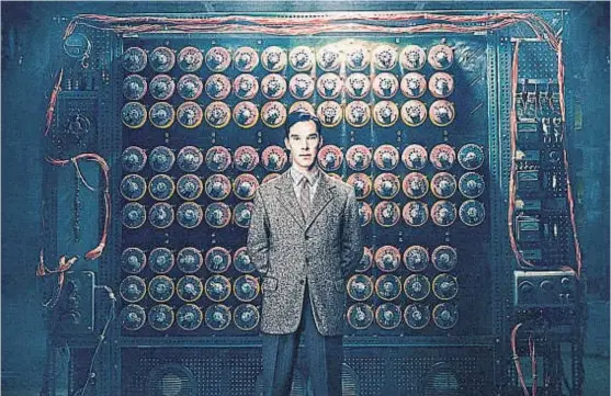  ??  ?? Turing según el cine. La película “Código enigma” se centra en el modo en que el matemático inglés descifró la criptograf­ía del ejército alemán.