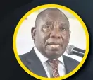  ??  ?? Totally, totally unacceptab­le. Cyril Ramaphosa