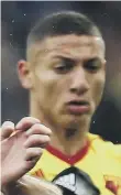  ??  ?? Everton-bound Richarliso­n.