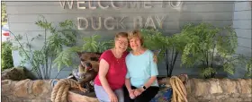  ?? KAREN WOOD / COURTESY PHOTO ?? Barbara Jelniker, right, visits her friend and pen pal Alice Maclean in Balloch, Scotland in August.