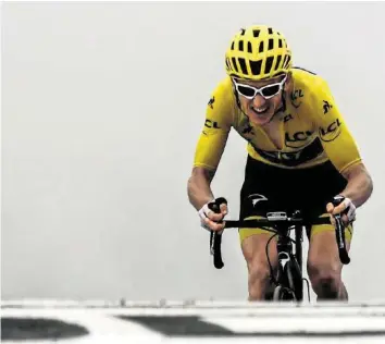  ?? AFP ?? Geraint Thomas wurde Etappendri­tter und blickt nun seinem grössten Sieg entgegen.