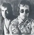  ??  ?? DOUBLE ACT Elton and Bernie