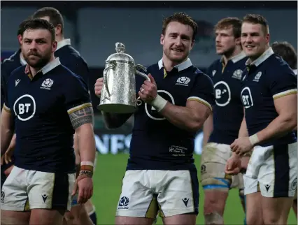  ?? ?? The win over England was one to savour in 2021, but I don’t care too much how well Scotland finish in the next Six Nations