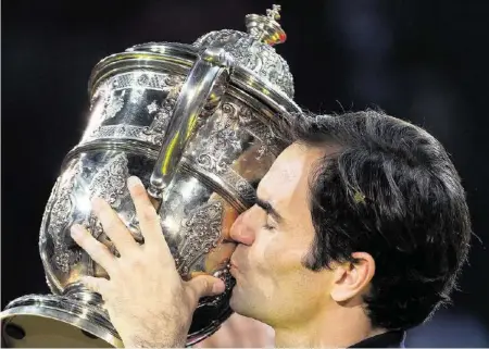  ?? EPA ?? Seit 20 Partien respektive bei seinen letzten vier Teilnahmen wurde Roger Federer an den Swiss Indoors nicht mehr bezwungen.