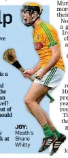  ??  ?? JOY: Meath’s Shane Whitty