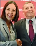  ??  ?? Kezia Dugdale and Alex Rowley