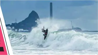  ??  ?? BELOW: Coby and his bros found the punchy beach break of Fitzroy much to their liking.