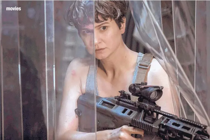  ?? COURTESY OF TWENTIETH CENTURY FOX ?? Katherine Waterston plays Daniels in Ridley Scott’s latest film, “Alien: Covenant.”