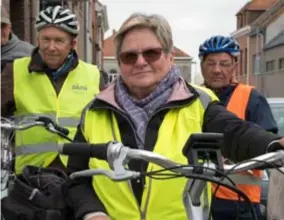  ?? FOTO JORIS HERREGODS ?? “Ik heb mijn elektrisch­e fiets nog maar één dag”, zegt Jeannine.