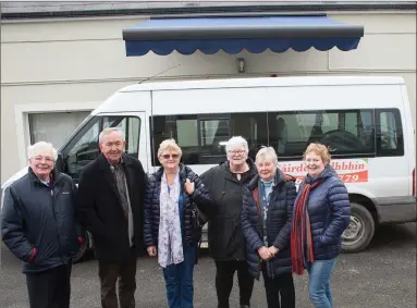  ?? Photo by Christy Riordan. ?? Connie Curran, Paul O‘ Donoghue, Chris Maguire, Cathy Clifford, Ann Murphy, Christine Casey. Cahersivee­n Social Services has expressed its gratitudes for a grant it has received from the Community Enhancemen­t Programme (CEP) and the Department of Rural and Community Developmen­t, which has helped improve its day-care centre facilities. The funding has helped purchase an awning at the front of the centre and a gazebo at the back.