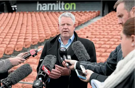  ??  ?? New Zealand Rugby chief executive Steve Tew has found himself in the firing line.