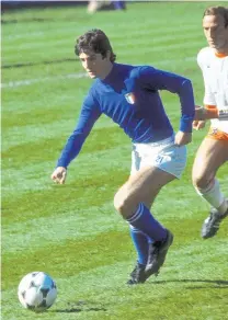  ??  ?? Rossi in action for Italy.