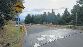  ?? Photo / Supplied ?? Speed bump speed cushions to improve safety on Te Mata Peak Rd.