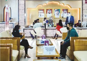  ?? Ahmed Ramzan/ Gulf News ?? Residents at Burjeel Hospital, a VPS Healthcare unit, in Dubai for vaccinatio­n. The revenues have grown from Dh139.7 million in 2019 to Dh241.9 million in 2020.