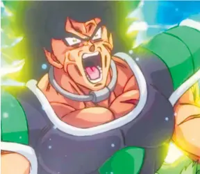  ??  ?? Esta es la cuarta película animada protagoniz­ada por Broly.