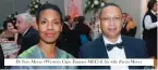  ??  ?? Dr Ivan Meyer (Western Cape Finance MEC) &amp; his wife Faeza Meyer