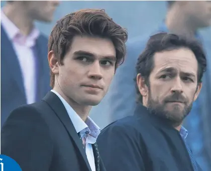  ??  ?? KJ Apa stars alongside Luke Perry in US series Riverdale which is based on the Archie comics.