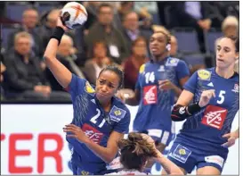  ?? (Photo AFP) ?? Nze Minko et les Bleues sont passées à deux doigts de la victoire.