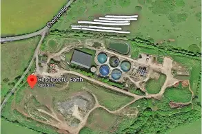  ?? ?? The former quarry in Keynsham where the anaerobic digester plant was planned. Planning chiefs decided the developmen­t was not needed.