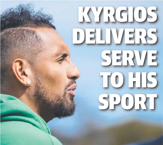  ?? Picture: MARTIN OLLMAN ?? Nick Kyrgios said the tennis culture made it difficult for a “coloured” player such as him to prosper.