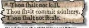  ??  ?? Oops! From the 1631 ‘Sinners’ Bible’