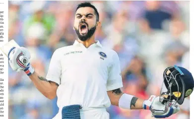  ?? GETTY IMAGES ?? Virat Kohli has been India’s best batsman but the other team members have had a tough time matching his standards.