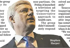  ??  ?? Stephen Harper