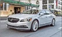  ?? BUICK ?? The 2018 Buick LaCrosse is aimed at profession­als in their 30s who are looking for a bridge between a mass-market sedan like a Honda Accord and a more-expensive luxury brand such as BMW or Mercedes.