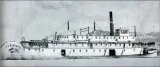  ?? Contribute­d ?? The S S Okanagan stuck in ice at Kelowna in 1922.